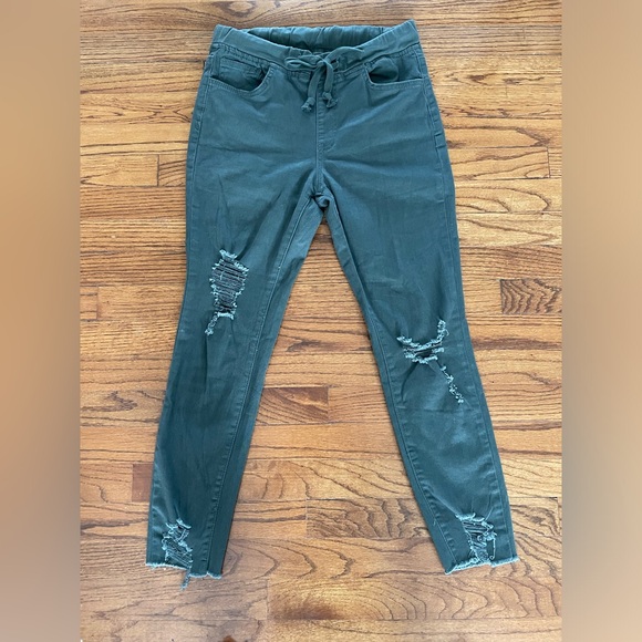 YMI Jeans High Rise Jogger Jeans Olive Green Style P961121 Women’s Size Small - Picture 1 of 5